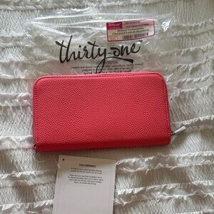 Thirty-One Vibrant Pink Wallet
